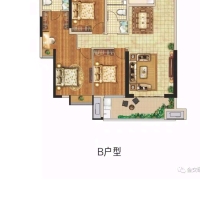 金交頤園  124㎡ 三房 中裝 155萬(wàn)元